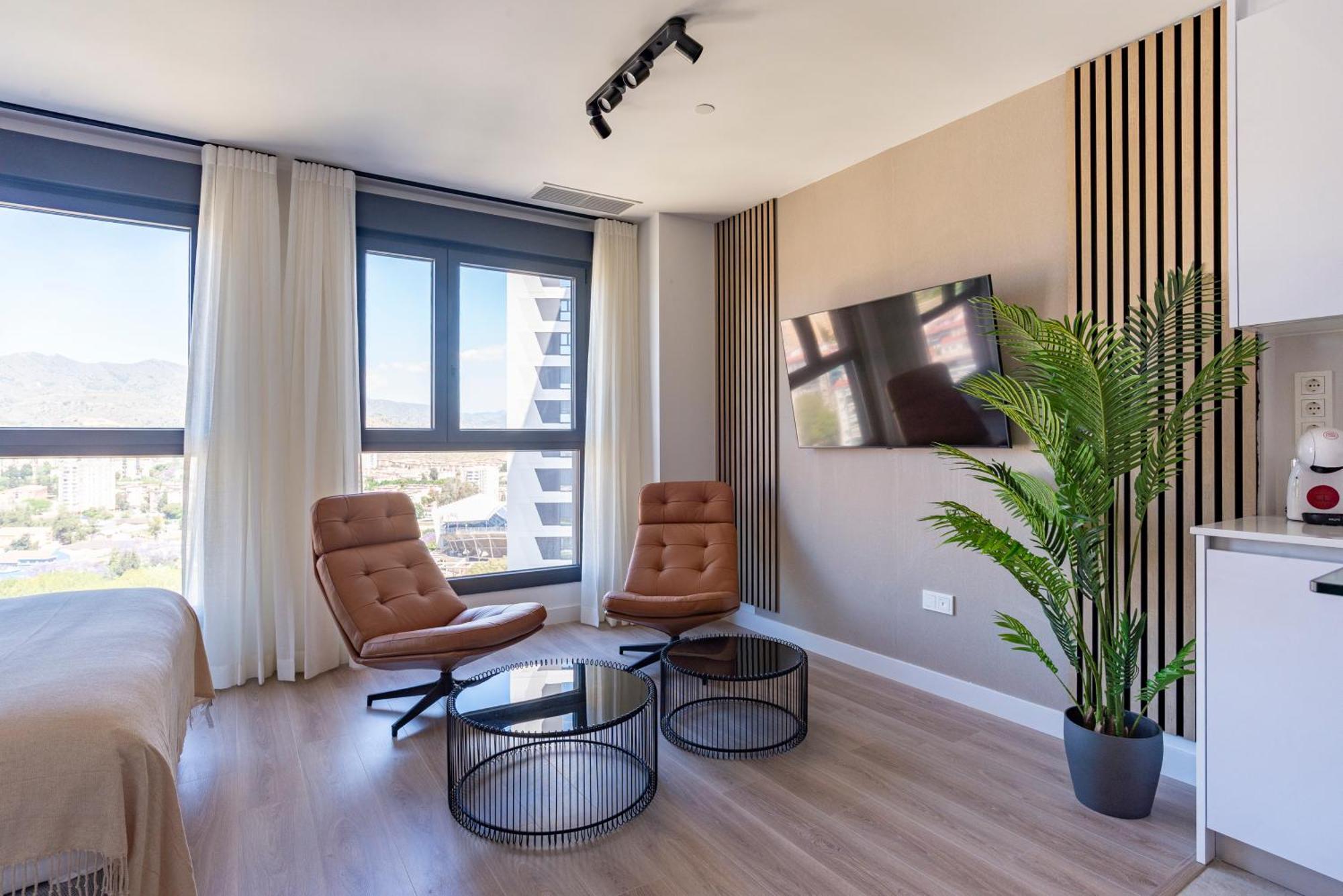 Apartamento Skyline Rooftop Pool & Coworking By Ele *